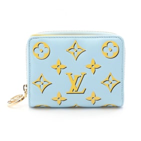 Louis Vuitton Portefeuille Lou Bifold Wallet in Monogram Empreinte Leather, Women's, Blue and