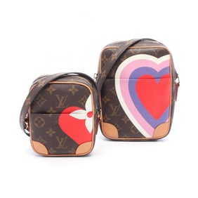 Louis Vuitton Panam Set Shoulder Bag, Coated Canvas and Leather, Women's, Brown Multicolor, M57450