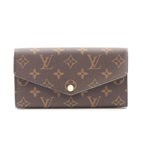 Louis Vuitton Portefeuille Sarah Bifold Long Wallet, Coated Canvas, Monogram, Women's, Brown and