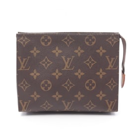 Louis Vuitton Poche Toilette 19 Pouch Monogram Women's Brown M47544