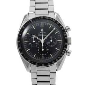 Omega Speedmaster Antique Caterpillar Bracelet ST145.0022 Black Men's Watch Manual Winding