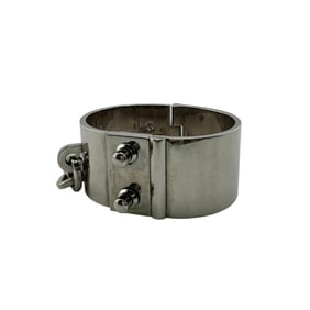 LOUIS VUITTON M65245 Bangle Bracelet Silver Men's