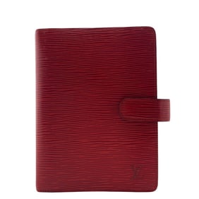 LOUIS VUITTON R2004E Agenda MM Notebook Case Epi Cover Red Unisex