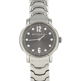 Bvlgari Solo Tempo 10P ST29S ST29C5SS 10 SS Quartz Wristwatch