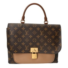 LOUIS VUITTON Monogram Marignan Sesame M44257 Women's Canvas Handbag