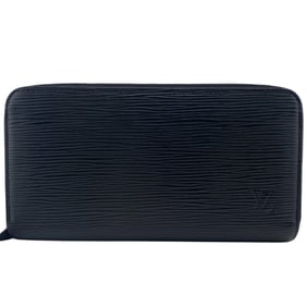 LOUIS VUITTON M61857 Zippy Wallet Round Long Black Men's