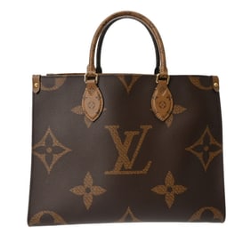 LOUIS VUITTON Monogram Reverse On the Go MM Brown M45321 Women's Canvas Handbag