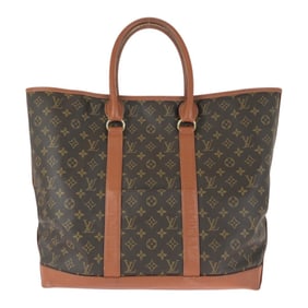 LOUIS VUITTON Vintage Monogram Sac Weekend GM Brown with Gold Hardware, PVC/Leather, M42420 Tote