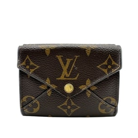LOUIS VUITTON M81665 Portefeuille Celeste Compact Wallet Monogram Trifold Brown Women's