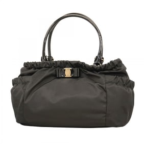 Salvatore Ferragamo Vara Nylon Black Handbag for Women