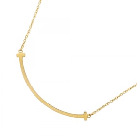 Tiffany T Smile Small Necklace in 18K Yellow Gold for Women