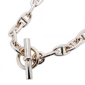 Hermes Hermès Chaine d'Ancre GM Necklace, 29 Links, Silver 925, Men's/Women's