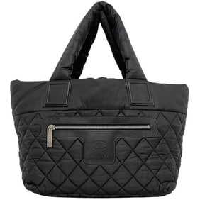 Chanel Coco Cocoon PM Tote Bag, f-24232, Black, 8610, 19th Series, Nylon, 19941283, CHANEL, Mark,
