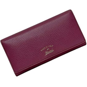 Gucci bifold long wallet ec-24292 purple swing 354498 leather 0416 GUCCI L-shaped folding for men