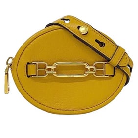 Bally coin case ec-24115 yellow VALIAN GRTC pouch leather BALLY purse metal fittings ladies compact