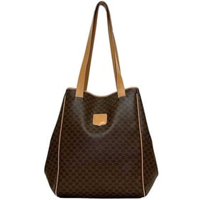 Celine Tote Bag ec-24196 Brown Beige Macadam PVC Leather M14 CELINE Coated for Men and Women