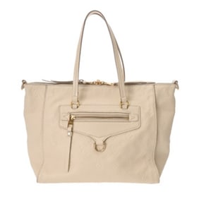 LOUIS VUITTON Monogram Empreinte Lumineuse Neige M93411 Women's Leather Tote Bag