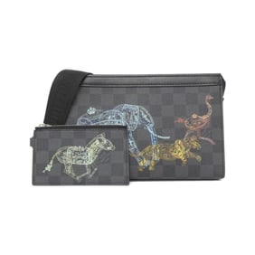 Louis Vuitton Damier Graphite Stamp Gaston Wearable Wallet N64608 Shoulder Bag