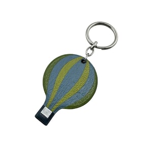 HERMES Balloon Motif Bag Charm Key Ring Holder Wallet Green Unisex