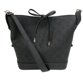 LOUIS VUITTON M12139 Flor NM Mahina Shoulder Bag Black Women's