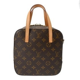 LOUIS VUITTON Monogram Spontini 2-Way Brown M47500 Women's Canvas Handbag