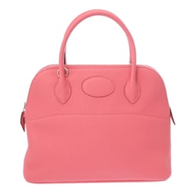 HERMES Bolide 31 2-Way Rose Azalee Y Stamp (circa 2020) Women's Taurillon Clemence Handbag, Like New
