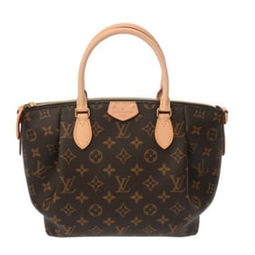 LOUIS VUITTON Monogram Turen PM Brown M48813 Women's Canvas Handbag, Like New