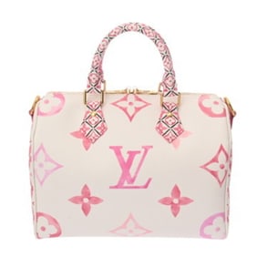LOUIS VUITTON LV By the Pool Speedy Bandouliere 25 Rose M23073 Women's Monogram Canvas Handbag,