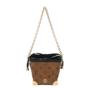 LOUIS VUITTON Monogram Reverse Noe Perse LV Charm Brown M82885 Women's Canvas Shoulder Bag, Like New