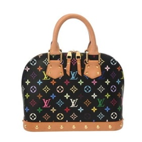 LOUIS VUITTON Multicolore Alma Noir M92646 Women's Monogram Canvas Handbag