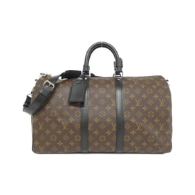 Louis Vuitton Monogram Macassar Keepall Bandouliere 45cm Boston Bag M56711