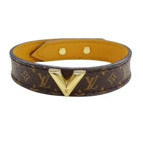 Louis Vuitton Essential V Bracelet, Monogram, Women's, #17, M6042G, BC3129