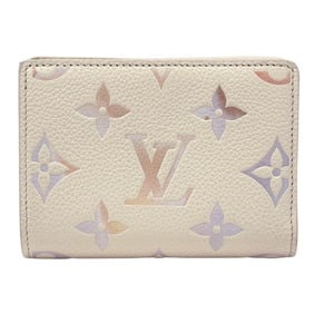 Louis Vuitton Monogram Empreinte Women's Bifold Wallet, Portefeuille Claire, Dream Beige, M25595,