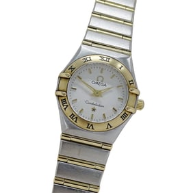 OMEGA Constellation Mini 1262.30 Women's Quartz Watch, Stainless Steel, Gold, and Yellow Full Bar,