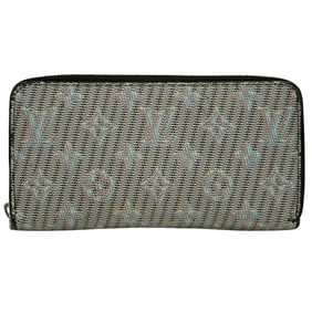 Louis Vuitton Monogram Zippy Wallet, LV Pop, Men's and Women's, Multicolor, M68662, 3D Print