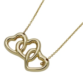 Tiffany & Co. Women's Necklace, Brand Pendant, Triple Heart, 750YG Yellow Gold, Polished