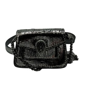 BVLGARI Serpenti Forever Micro Bag, Chain, Gunmetal Hardware, Shoulder Women's, Black