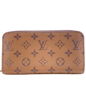 LOUIS VUITTON Louis Vuitton Zippy Wallet M82444 Round Monogram Reverse Long Brown