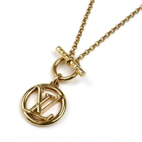 LOUIS VUITTON Louis Vuitton Metal LV Collier Baby Loose Necklace M00598 46cm Women's