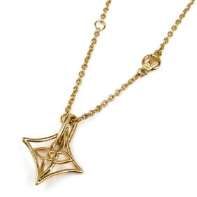 LOUIS VUITTON Louis Vuitton Metal Monogram Collier LV Twiggy Pointed Flower Necklace M00980 34-41cm