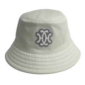HERMES Ex Libris H-Lift Bucket Hat, Ivory, H242050N, Size 58, Women's