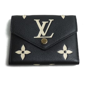 LOUIS VUITTON Portefeuille Victorine Tri-fold Compact Wallet, Monogram, Two-tone, Empreinte,