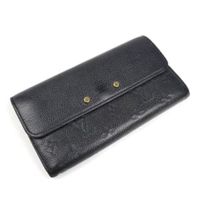 LOUIS VUITTON Louis Vuitton Portefeuille Pont Neuf Long Wallet Monogram Empreinte Black M61833