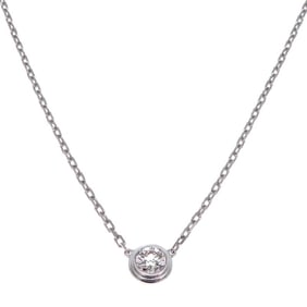 Cartier D'Amour Large Women's Necklace B7215400 750 White Gold