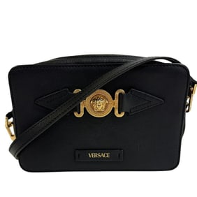 VERSACE Medusa Biggie Shoulder Bag for Women, Black