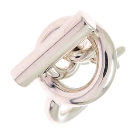 Hermes Hermès #48 SV925 Croisette GM Women's and Men's Ring, Silver 925