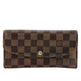 LOUIS VUITTON Louis Vuitton Wallet N63019 Portefeuille Emily Damier Long Brown Unisex