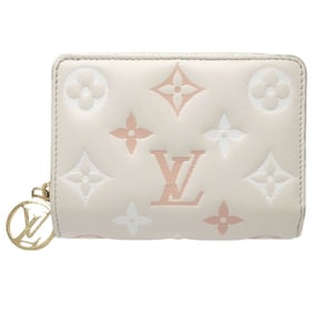 LOUIS VUITTON Louis Vuitton Bi-fold Wallet M82291 Portefeuille Lou Beige Pink 180680