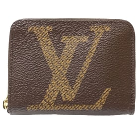 LOUIS VUITTON Louis Vuitton Wallet/Coin Case M69354 Zipper Coin Purse Monogram Giant Reverse Brown