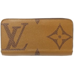 LOUIS VUITTON Louis Vuitton Long Wallet M69353 Zippy Monogram Giant Reverse Brown 180750